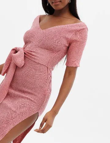 Rochie medie Cameo Rose, roz