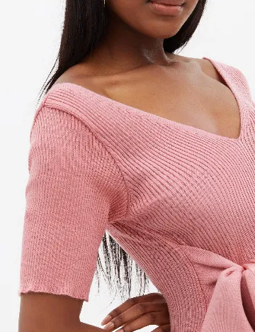 Rochie medie Cameo Rose, roz