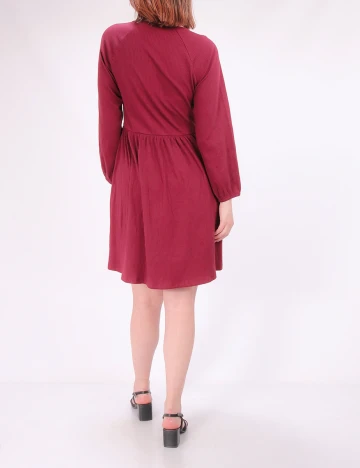 Rochie scurta Noisy May, grena Rosu
