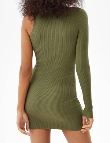 Rochie scurta Bershka, verde Verde