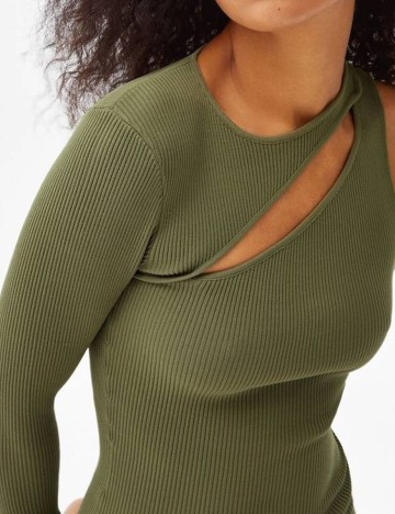 Rochie scurta Bershka, verde