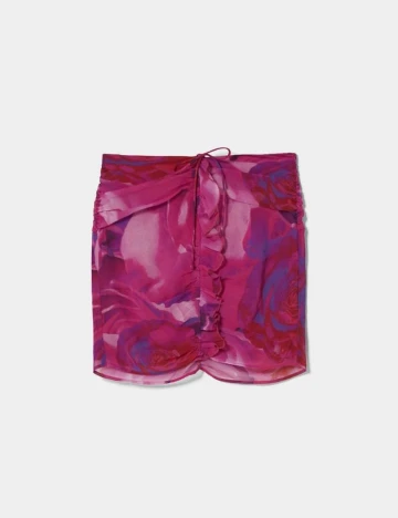 Fusta Bershka, magenta