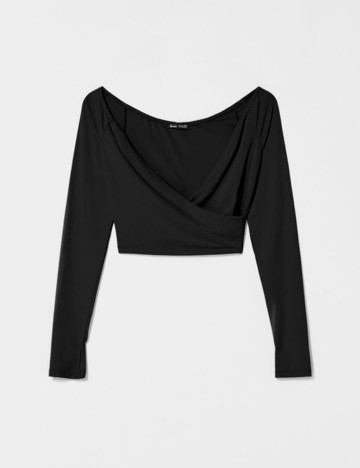 Top Bershka, negru