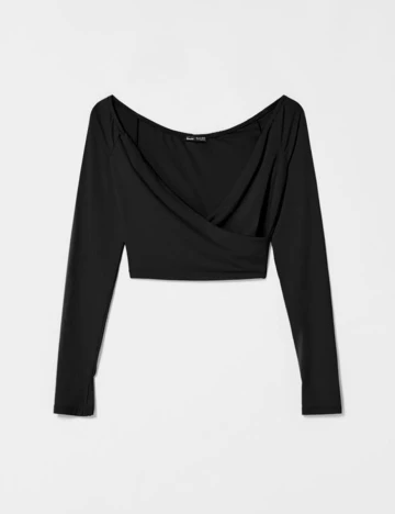 Top Bershka, negru