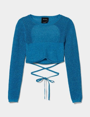 Top Bershka, albastru