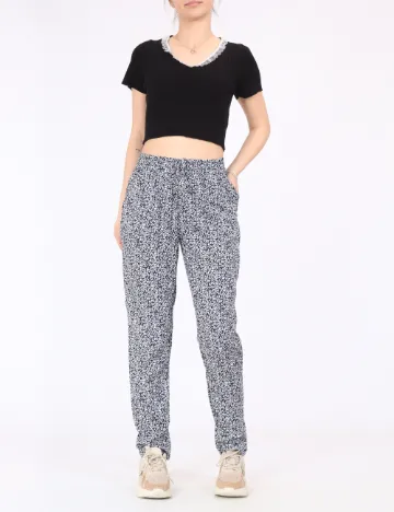 Pantaloni Hailys, bleumarin