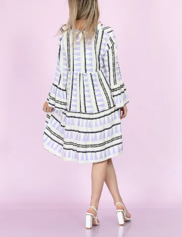 Rochie scurta Hailys, ecru