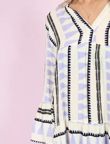 Rochie scurta Hailys, ecru