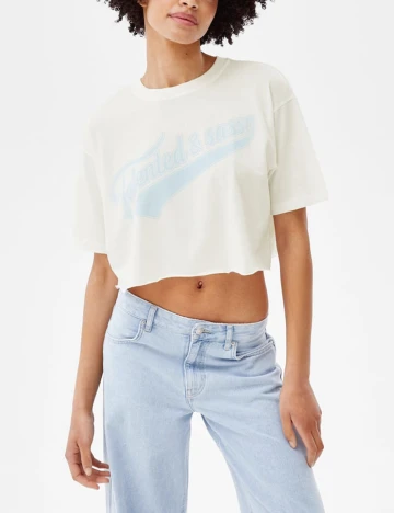 Top Bershka, alb