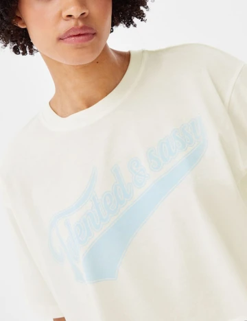 Top Bershka, alb