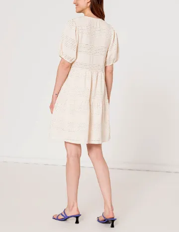 Rochie scurta Hailys, crem