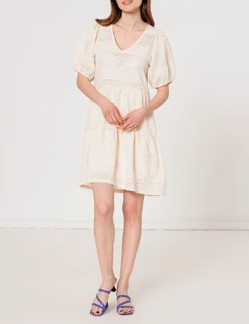Rochie scurta Hailys, crem