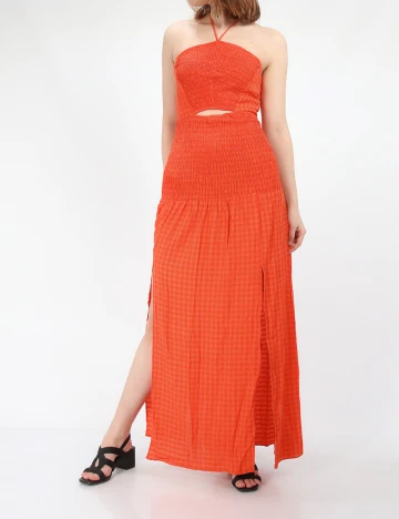 Rochie lunga Bershka, portocaliu