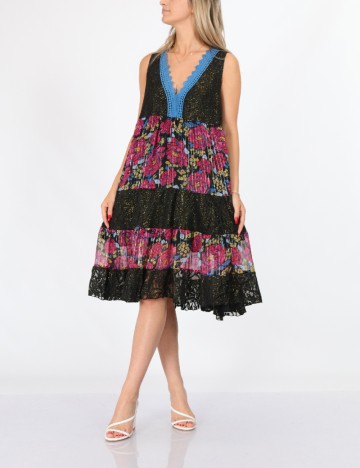 Rochie medie Savage Culture, mix culori