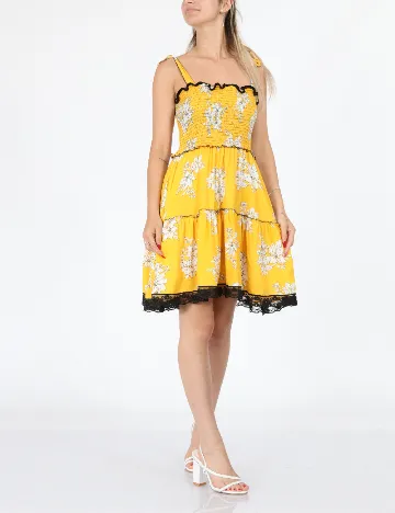 Rochie scurta Savage Culture, galben