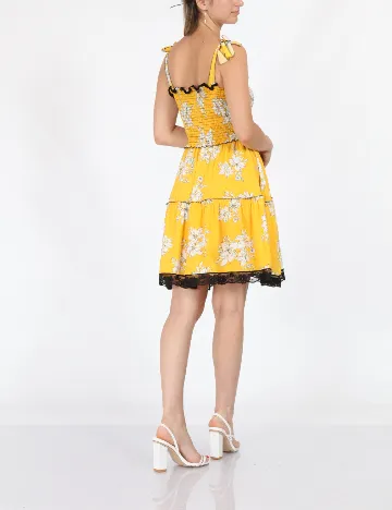 Rochie scurta Savage Culture, galben