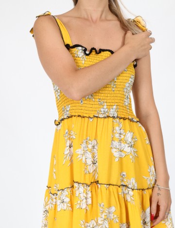 Rochie scurta Savage Culture, galben