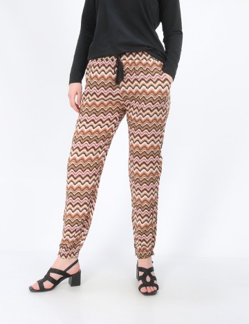 Pantaloni Hailys, maro, L