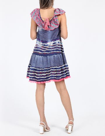 Rochie scurta Savage Culture, albastru