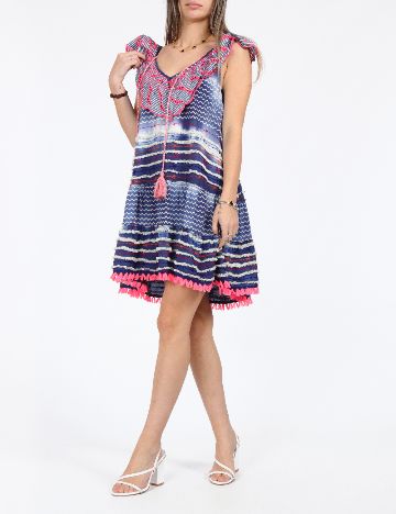 Rochie scurta Savage Culture, albastru