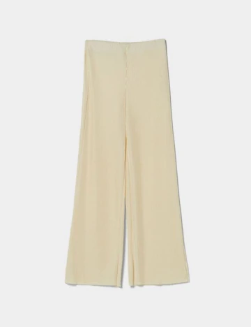 Pantaloni Bershka, ecru