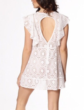 Rochie scurta Savage Culture, alb