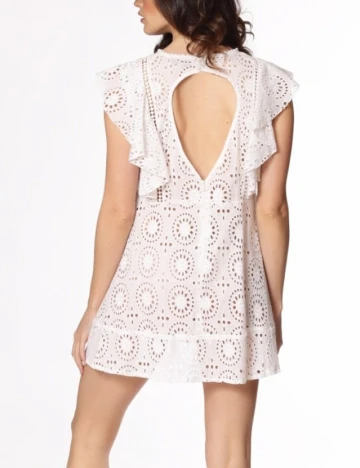 Rochie scurta Savage Culture, alb