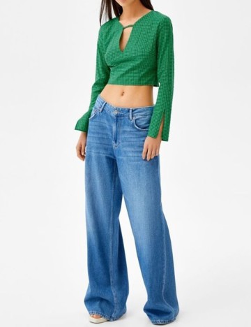 Top Bershka, verde