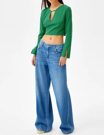 Top Bershka, verde