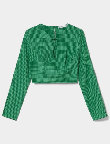 Top Bershka, verde
