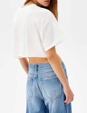 Top Bershka, alb