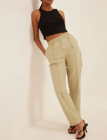 Pantaloni NA-KD, bej
