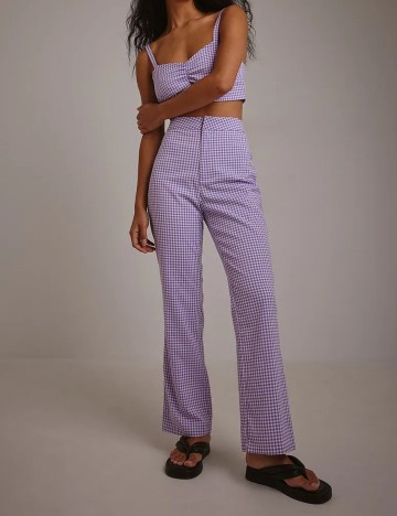 Pantaloni NA-KD, mov, 40