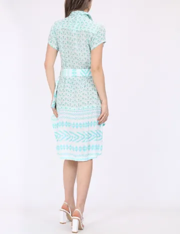 Rochie Savage Culture, turcoaz Verde