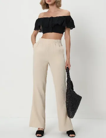 Pantaloni Reserved, crem