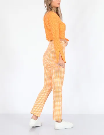 Pantaloni Bershka, portocaliu