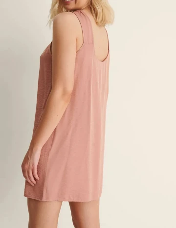 Rochie scurta NA-KD, roz pudra