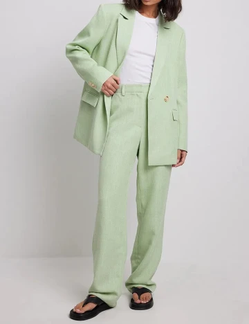 Pantaloni NA-KD, verde
