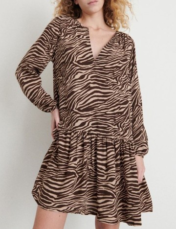Rochie Scurta Reserved, maro
