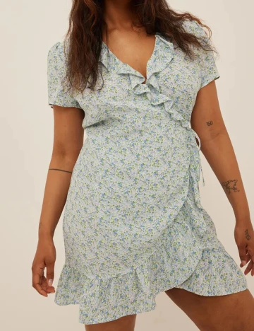Rochie scurta NA-KD, albastru