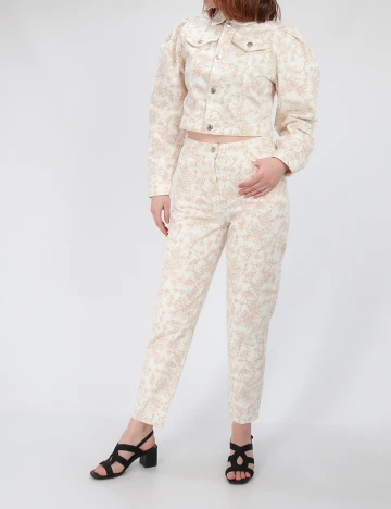 Pantaloni Reserved, crem