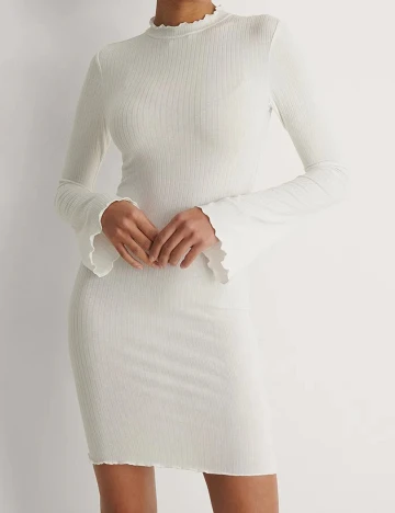 Rochie scurta NA-KD, alb