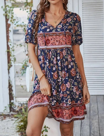 Rochie scurta SHEIN, floral Floral print
