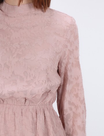 Rochie scurta NA-KD, roz pudra inchis
