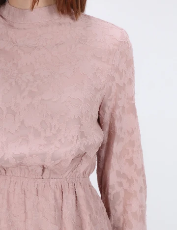 Rochie scurta NA-KD, roz pudra inchis
