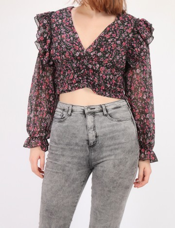 Top SHEIN, floral, L