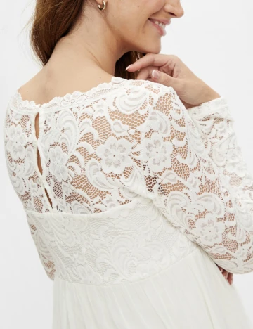 Rochie Medie Mamalicious, alb
