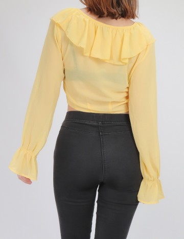 Top SHEIN, galben