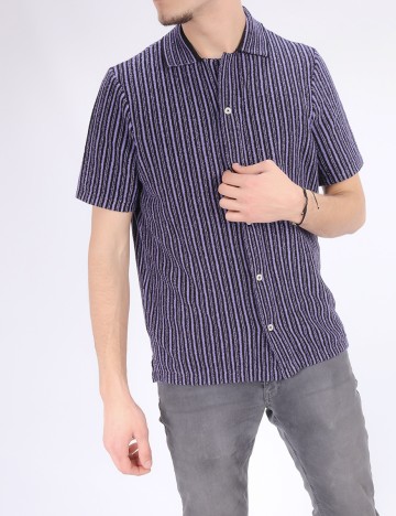 Bluza Only, negru/mov