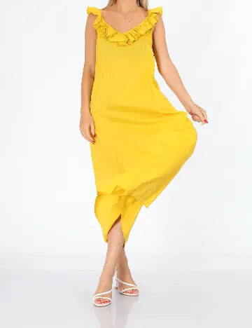 Rochie medie Jacqueline de Yong, galben